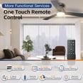 thumbnail image 2 of Ventilador de techo DAHUICFL 42" negro con luz LED y control remoto, 6 velocidades, 2 of 7