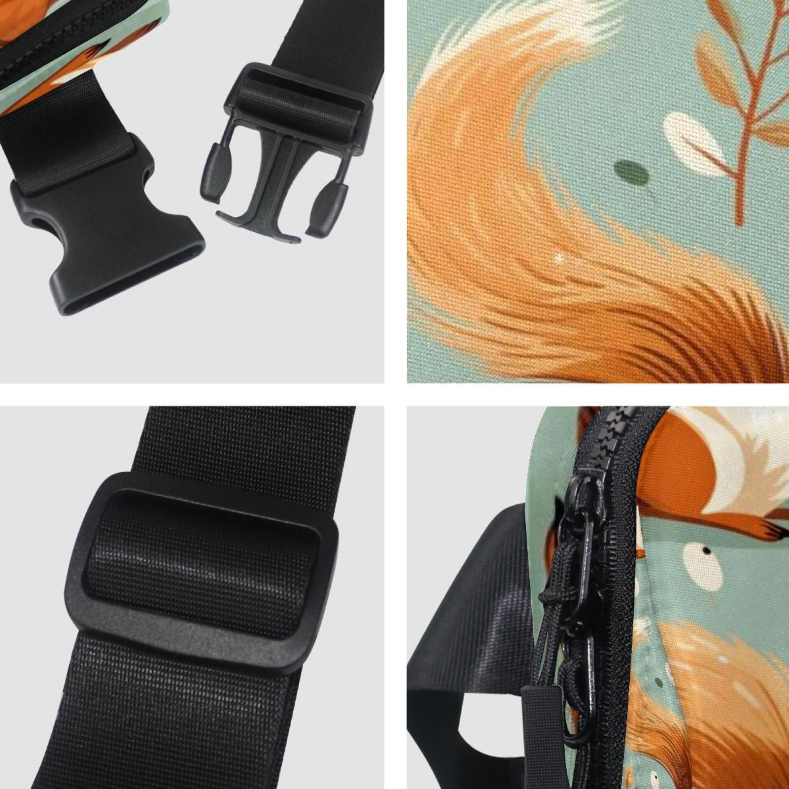 Squirrel Lightweight Running Belt Waist Bag with Extension Strap and Money Belt - Unisex