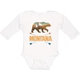 thumbnail image 3 of Inktastic Montana Vacation Bear Silhouette Boys or Girls Long Sleeve Baby Bodysuit, 3 of 5