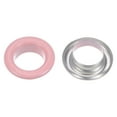 thumbnail image 4 of 200 Set Round Grommets 10mm Dia Metal Eyelets with Washers for Scrapbooking Shoes Clothes Leather Canvas, Pink, 4 of 6