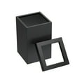 thumbnail image 3 of Gatco Elevate Stainless Steel 3 Gallon Square Wastebasket, Matte Black, 3 of 5