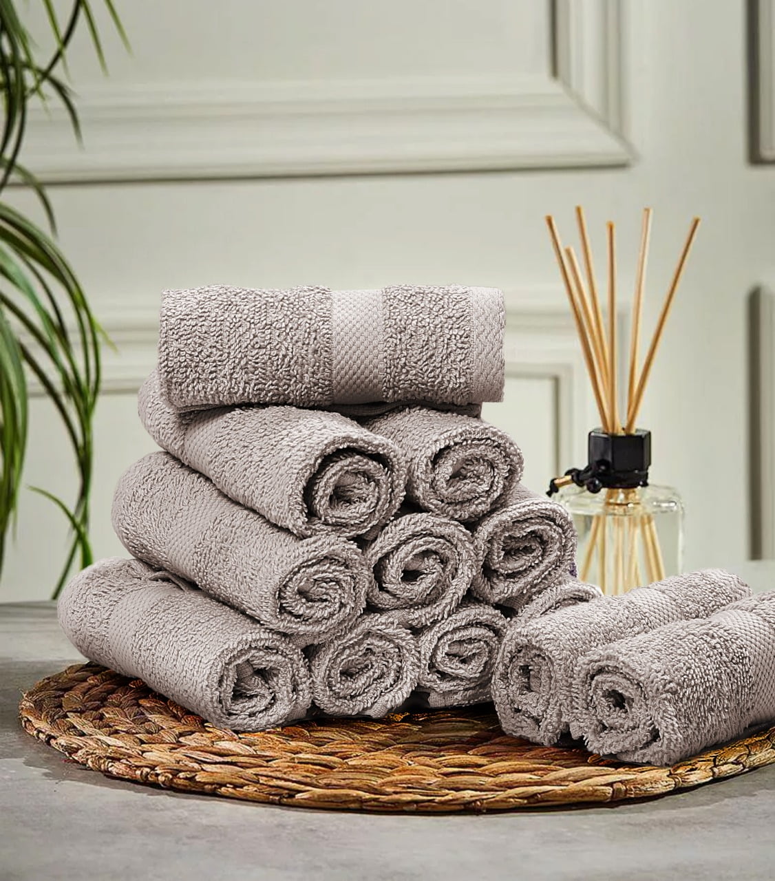 Bath Towels 22 x 44 inches, Set of 6 Ultra Soft 100% Combed Cotton