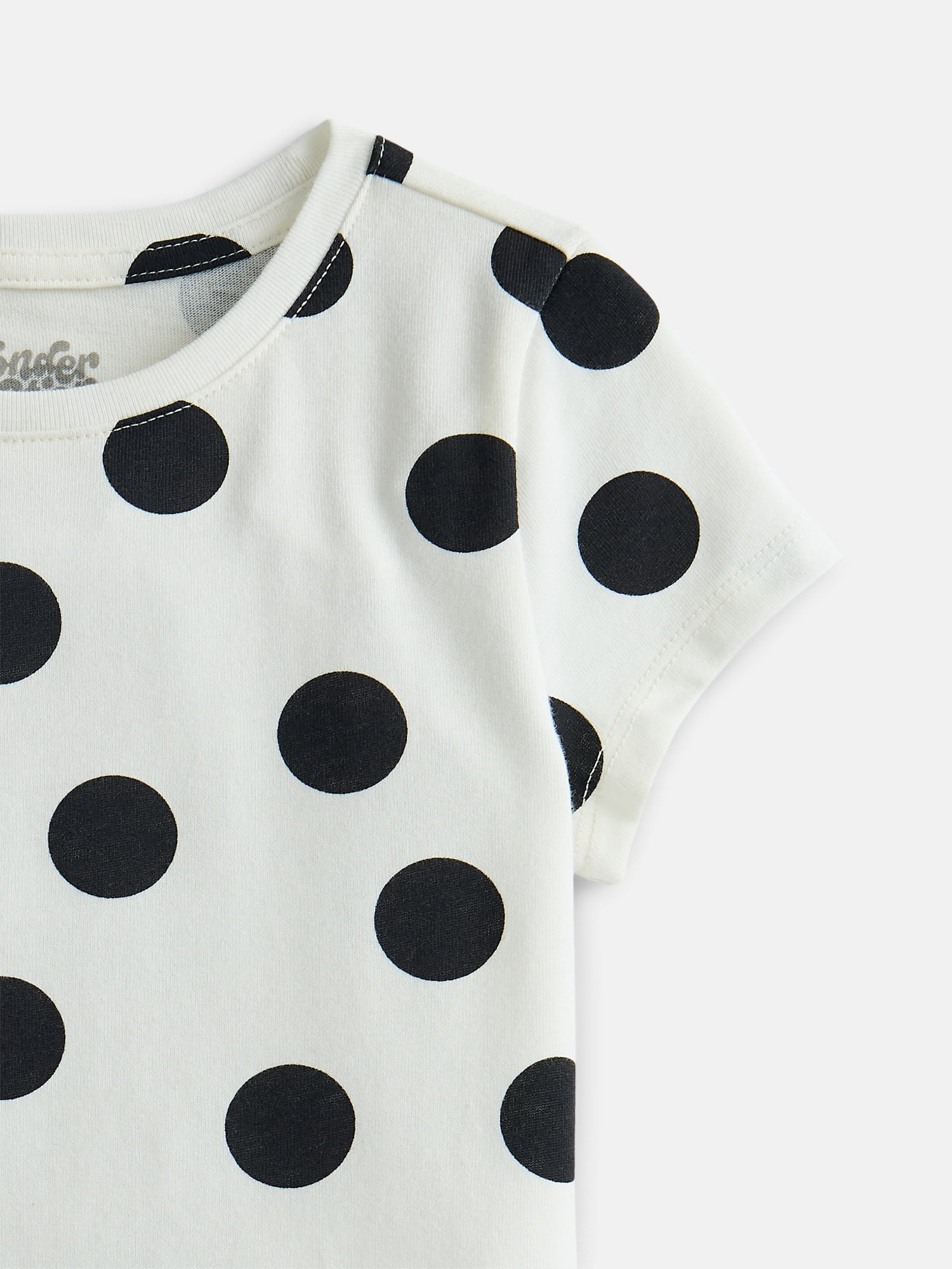 Wonder Nation Girls Kid Tough Tee with Short Sleeves, Sizes 4-18 & Plus