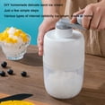 thumbnail image 6 of Hand Shaved Ice Crusher Manual Ice Shaver Machine | Stainless Steel Blade | Food Grade Plastic | Household Fruit Ice Crusher | Easy Hand Crank | Non-Electric | Compact 12.5x12.5x26.5cm | White, 6 of 9
