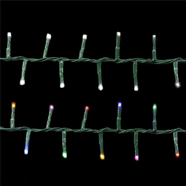 Holiday Wonderland 100 Light Starry 3 mm Micro Concave LED Compact String Light Set, Steady Pure White