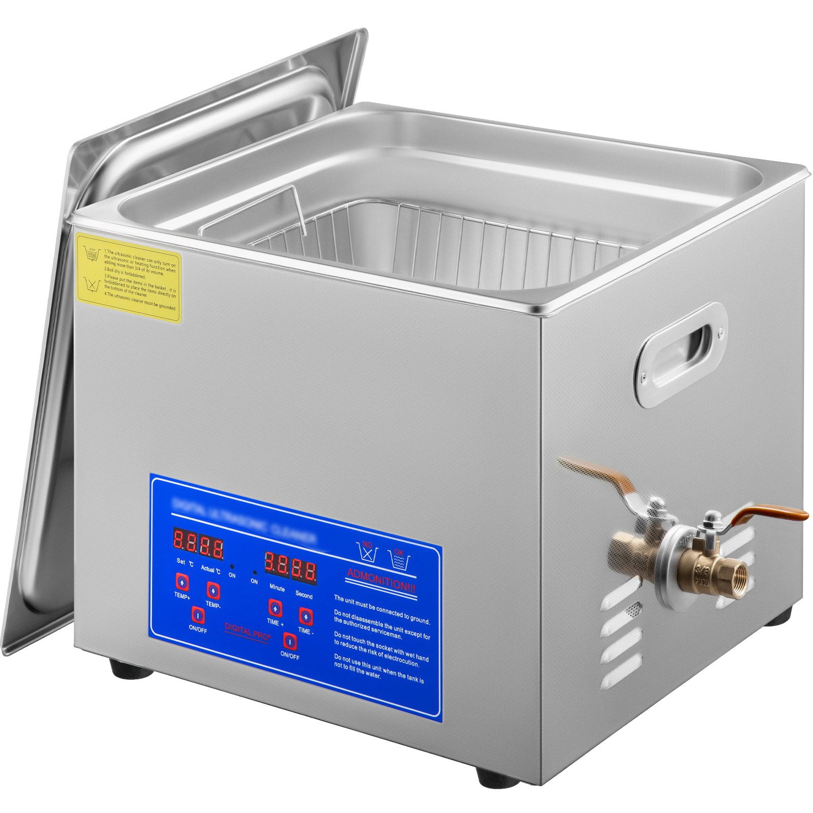 SIHAO 6/15/22/30L Digital Ultrasonic Cleaner Stainless Steel Professional Jewelry Cleaning Machine w/ Heater & Timer for Jewelry Watch Glasses Eyeglass Small Parts Cleaning