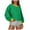 Green, variant on biudgviw Cropped Sweatshirt for Women Oversized Crew Neck Tunic Pullover Tops Loose Casual Long Sleeve Drop Shoulder Tops Fall Outfits