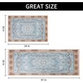thumbnail image 2 of Kitchen Rugs, 2PCS Boho Kitchen Mats for Floor Bohemian Soft Comfort Cushioned Kitchen Rug, Washable Non-Slip Standing Mat for Kitchen, Floor, Sink, Laundry (Green), 2 of 6