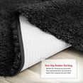 thumbnail image 4 of Nestl Super Soft Shaggy Bath Rug, Absorbent Bathroom Rug, 32" x 48", Black, 4 of 5