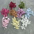 thumbnail image 4 of Nvzi Paquete de 3 flores artificiales de Pascua de 7 cabezas para Navidad, ramos de flores de Pascua de imitación,arreglos de flores de Pascua para decoración navideña, color rosa, 4 of 5