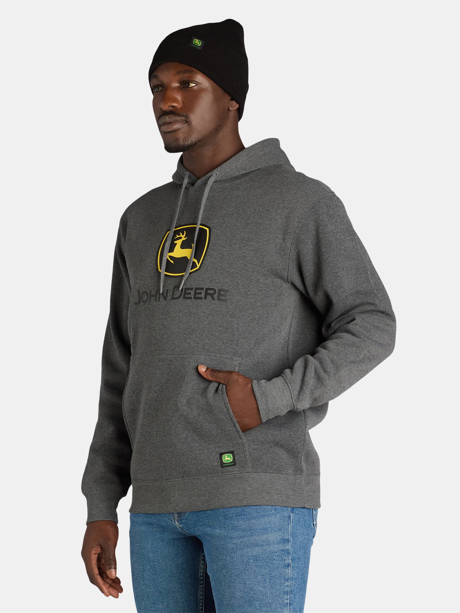 John Deere Work Hoodie Beanie Set