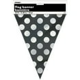 thumbnail image 2 of Black Polka Dot Flag Banner, 12', 2 of 2