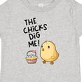 thumbnail image 4 of Inktastic The Chicks Dig Me Easter Baby Chick with Basket and Eggs Boys or Girls Baby T-Shirt, 4 of 5