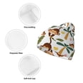 thumbnail image 3 of Lsque Monkeys Swinging from Palms Pattern Knitted Beanie, Unisex Winter Hat, Knit Hat Winter Beanies Thick Fisherman Beanies Cuffed Plain Skull Caps, 3 of 6