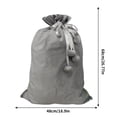 thumbnail image 3 of Ganfancp Simples Binding Mouth Design Gran Capacidad Drawstring Hairball Packing Bolsa de Regalo de Navidad Ofertas de La Semana 1X Bolsa de Regalo de Navidad, 3 of 5