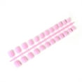 thumbnail image 2 of Jumpingount Paquete de 24 uñas postizas de ataúd esmerilado de cabeza cuadrada corta DIY uñas acrílicas con personalidad de estilo francés Juegos de manicura 3 rosa, 2 of 5