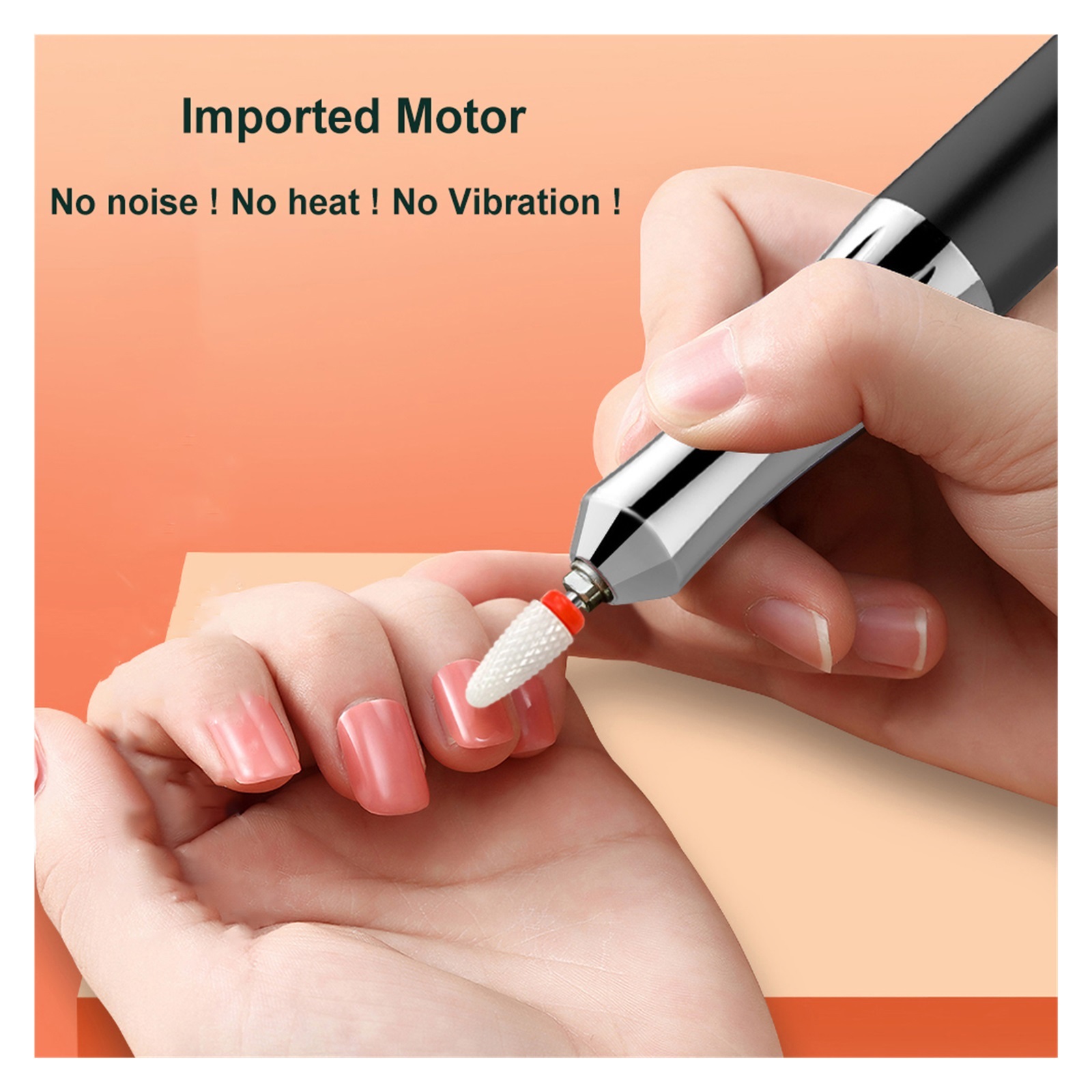 35000RPM Nail Drill Machine, Rechargeable Wireless Nail Sander For Manicure, Portable Machine For Nails ,Low Noise