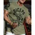 thumbnail image 4 of Gymish Biceps Killin’ It Men’s Workout T-Shirt – Funny Lifting Gym Tee, Athletic Fitness Shirt for Men, 4 of 5