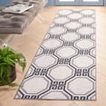thumbnail image 2 of SAFAVIEH Odyssey Eadaoin Trellis Runner Rug, Ivory/Grey, 2'2" x 8', 2 of 8