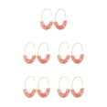 thumbnail image 1 of Qarigey 1 par de pendientes estilo simple en forma de U estampado de leopardo adornos acrílicos universales accesorio de moda para chicas adolescentes Rosa 5piezas Qarigey CBP234280, 1 of 6