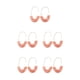 thumbnail image 1 of Sonducket 1 par de pendientes estilo simple en forma de U estampado de leopardo adornos acrílicos universales accesorio de moda para chicas adolescentes Rosa 5piezas Sonducket CBP234280, 1 of 6