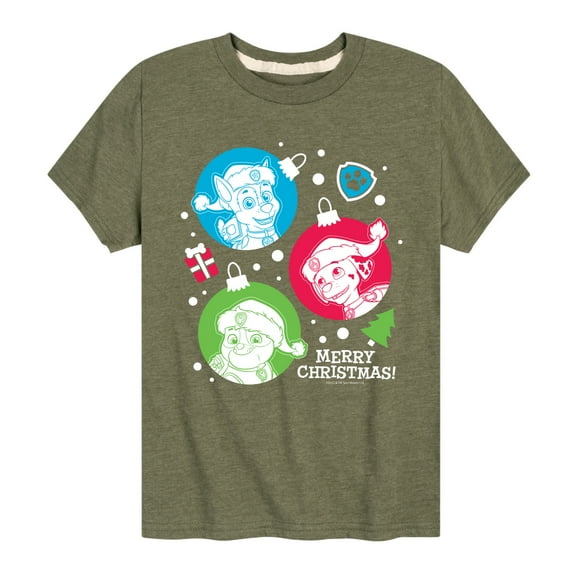 Paw Patrol - Pup Ornaments - Toddler And Youth Short Sleeve Graphic T-Shirt