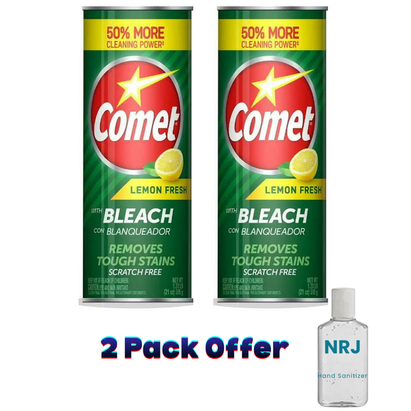 Comet 21oz Lemon Scented Multipurpose Cleaning Powder with Bleach