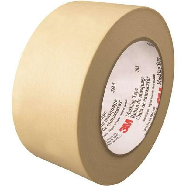 3M T937203 2 in. x 60 yards 203 Masking Tape, Natural Case of 24