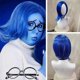 thumbnail image 5 of Peluca de cosplay de Anime Inside Out 2 Sadness para mujer y hombre, peluca corta azul estilo bob, pelo liso, disfraz de Halloween y Navidad, Lucky B, 5 of 5
