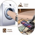 thumbnail image 5 of Pink Brown Cute Cat Kitchen Runner Rug 2.7x5 Washable Runners for Hallway Non Slip Cartoon Funny Heater Cats Large Area Rug Indoor Floor Carpet for Bathroom Laundry Entryway Bedroom Living Room, 5 of 8