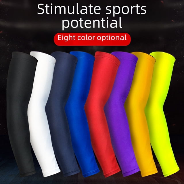 Protector de baloncesto para deportes, fitness, brazo protector, delgado, alargado, codo, manga transpirable que absorbe el sudor, protector de brazo para hombre