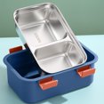 thumbnail image 4 of Stainless Steel Compartment Lunch Box with Insulation Layer, Leak-Proof Container for Office, School, and Travel Meals, 4 of 6