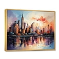 thumbnail image 2 of Designart "New York Pop Art wall art II" Cityscapes Floater Framed Canvas Wall Art, 2 of 7