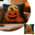 thumbnail image 2 of Gancho LAPATAIN para adultos y niños con diseño de calabaza de Halloween, lienzo estampado en color, funda DIY, manualidades para principiantes, bordado a mano, hogar, 17 x 17 pulgadas 2, 2 of 5