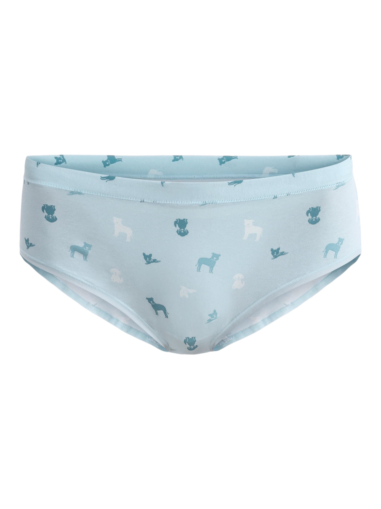 (3 pack) No Boundaries Cotton Hipster Panty, Women’s and Women’s Plus, Sizes XS-XXXL