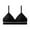 Black, variant on Women's Triangle Bralettes Light Padded No Underwire Lingerie Bras Comfy Buttery Soft Adjustable Bras for Lounge Beach Vacation Gray Free Size