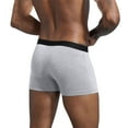 thumbnail image 4 of Arnsht Men's Underwear Cotton Soft Breathable Comfortable Boxer Long Athletic Solid Men's Briefs Gray M, 4 of 7