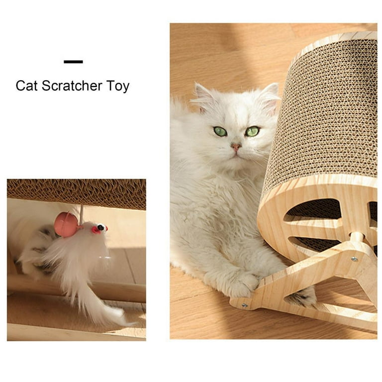  PETMAKER Interactive Cat Toy Rocking Activity Mat- Swing  Playing Station with Sisal Scratching Area, Hanging Toy, Rolling Ball for  Cats and Kittens : Pet Supplies