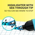thumbnail image 3 of Sharpie Highlighter, Clear View Highlighter with See-Through Chisel Tip, Tank Highlighter, Assorted, 3 Count, 3 of 7