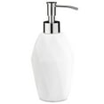 thumbnail image 1 of Essentra Home Modern White Collection Soap Dispenser with Chrome Metal Pump â€“ 12oz, 1 of 3