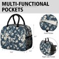 thumbnail image 6 of Womens Pioneer Flower Floral Print Pattern Lunch Box for Work,Insulated Lunch Bag for Women,Loncheras Para Mujer,Leakproof Adult Lunch Bag for Work,Beach,Travel,Picnic,Camping, 6 of 7