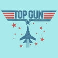 thumbnail image 2 of Junior's Top Gun Fighter Jet and Stars Logo Racerback Tank Top, 2 of 4
