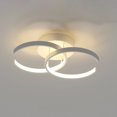 thumbnail image 5 of Luz De Techo Led De 18W Mientras / Cálido / Luz Natural Lámpara De Techo Moderna Lámpara Colgante En Forma De Semicírculo Luz De Techo Regulable Súper Brillante Para El Dormitorio Del Hotel Sala seitruly HA026457-01, 5 of 5