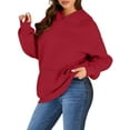 thumbnail image 2 of Shine Up Hoodies for Women Fleece Hooded Sweatshirts Oversized Pullover Long Sleeve Ladies Tops with Pocket, 2 of 6