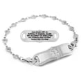thumbnail image 1 of MedicEngraved Stainless Steel Custom Medical Alert Bracelet - 5mm Heart Link, 1 of 7