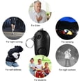 thumbnail image 5 of 1 paquete de alarma personal de 120-130 dB, sonido seguro, autodefensa, alarma de seguridad de emergencia, llavero con linterna LED para mujeres, niñas, niños, ancianos, exploradores (negro), 5 of 5