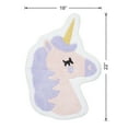 thumbnail image 6 of Your Zone Pink & Purple Unicorn Shaped 19 x 22 inch 100% Cotton Bath Rug, 6 of 7