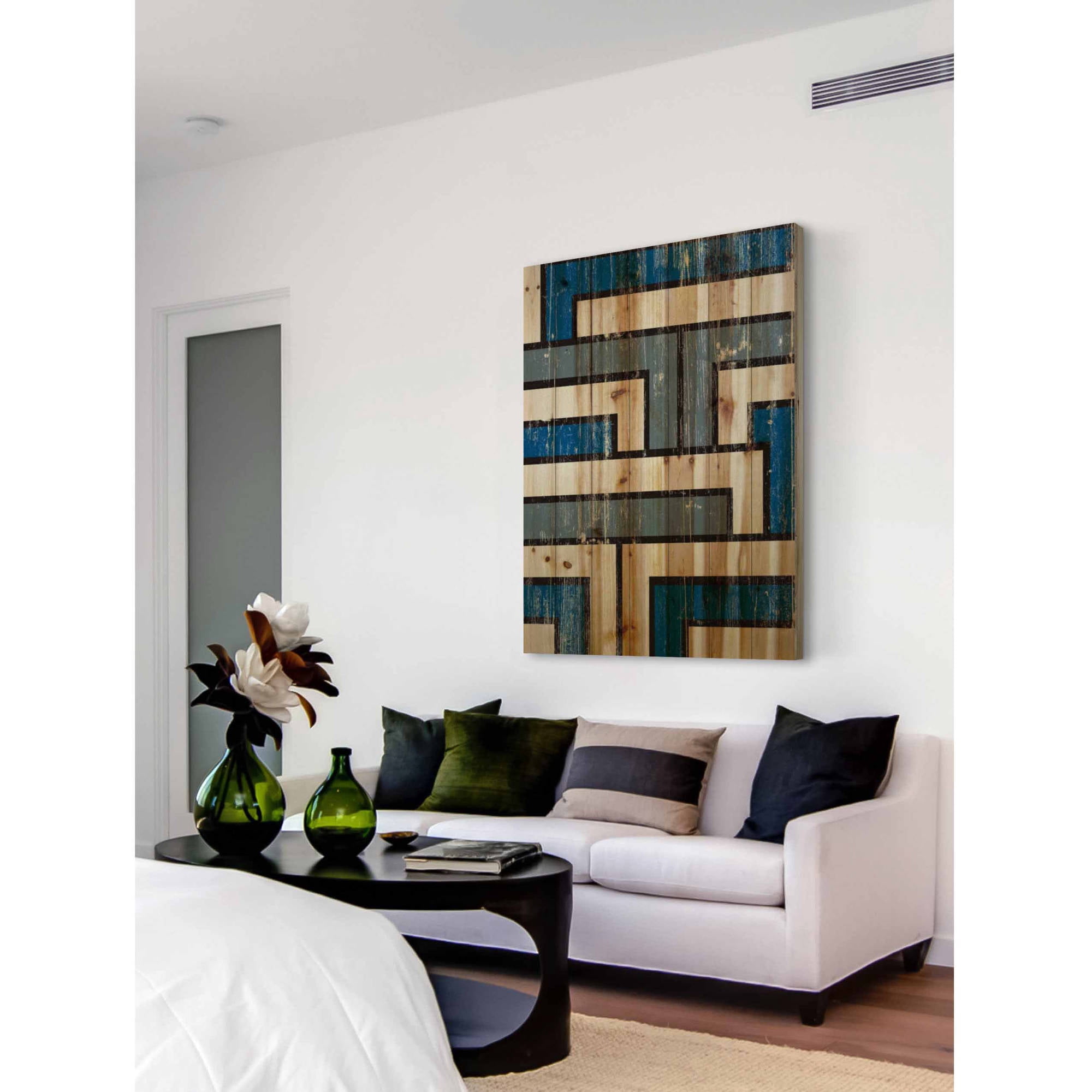 Marmont Hill - "Tetris" Painting Print on Natural Pine Wood