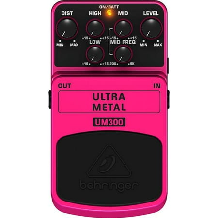 Behringer Ultra Metal UM300 Heavy Metal Distortion Effects (Best Bass Distortion Pedal For Metal)