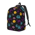 thumbnail image 1 of Goofa The Nightmare Before Christmas Pattern Durable Canvas Daypack - High-Quality Vintage Backpack, Compact & Versatile for Travel and Everyday Use-Medium, 1 of 5